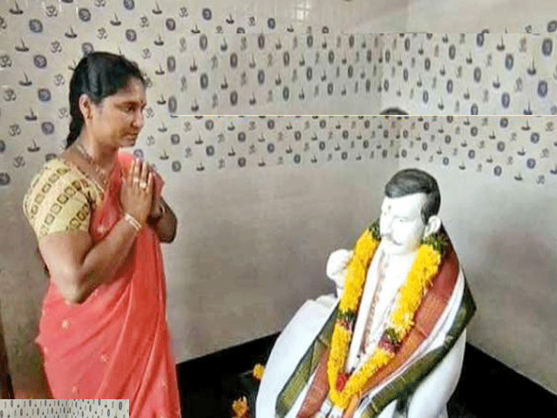 तेरी याद आ रही है… : पत्नी ने बनवाया पति का मंदिर, कर रही है पूजा-अर्चना और यह सेवा कार्यक्रम