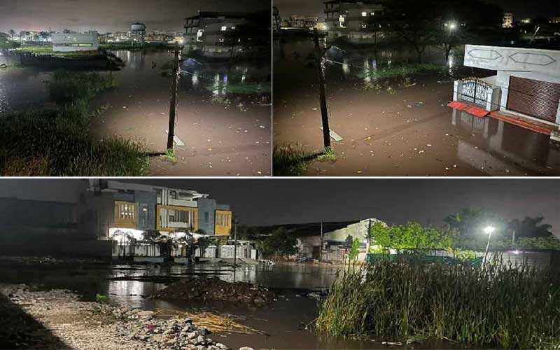 हैदराबाद में भारी बारिश, जनजीवन अस्त-व्यस्त, कागज की नाव की तरह बह गये वाहन (देखिए फोटो और वीडियो)