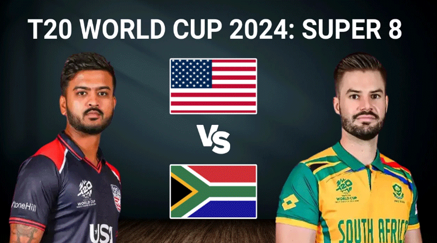T20 World Cup 2024 : सुपर-8 के मुकाबले आज से, साउथ अफ्रीका और अमेरिका आमने-सामने, यह है भविष्यवाणी