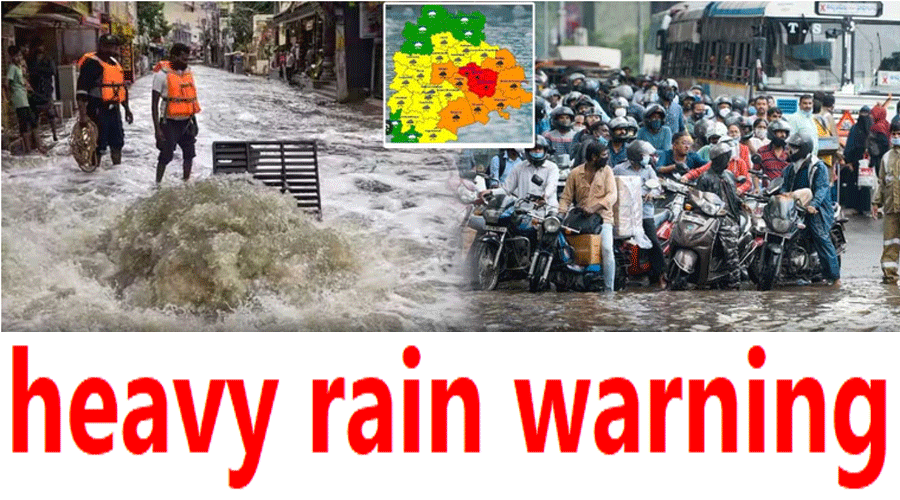 तेलंगाना और आंध्र प्रदेश में भारी से अति भारी बारिश, जनजीवन अस्त-व्यस्त, अनेक जिलों में छुट्टी घोषित