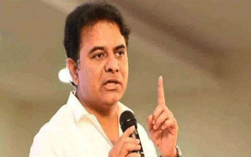 KTR Announced That BRS Would To Continue Fight At All Levels Until The Congress Government Fulfills Its Loan Waiver Commitment