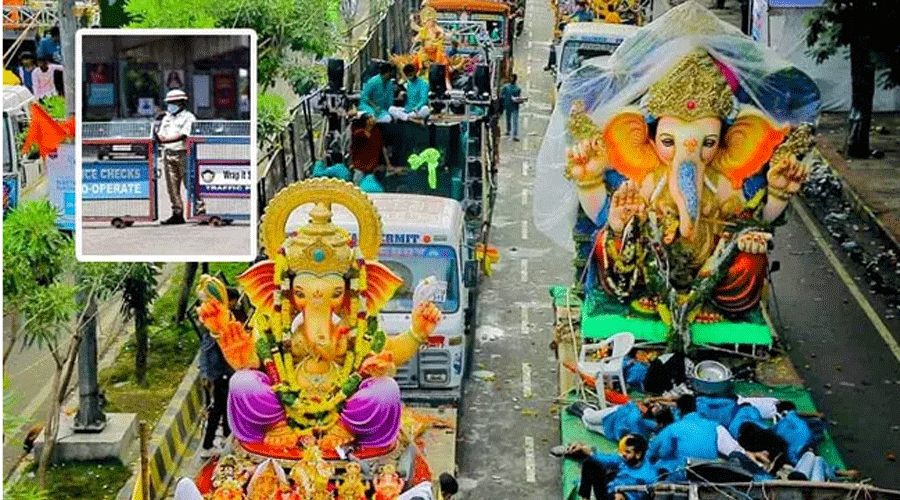 Ganesh Immersion : हैदराबाद में भारी यातायात प्रतिबंध, 64 स्थानों पर मार्ग परिवर्तन