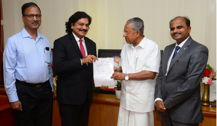 NLC INDIA LIMITED CONTRIBUTES RS 1 CRORE TO KERALA DISASTER MITIGATION FUND