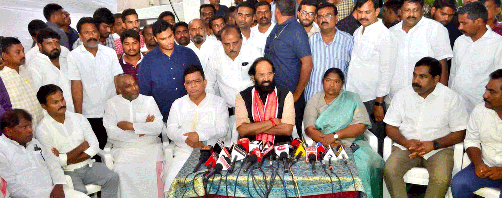 Congress Government Will Not Allow Banakacharla Project: Uttam Kumar Reddy