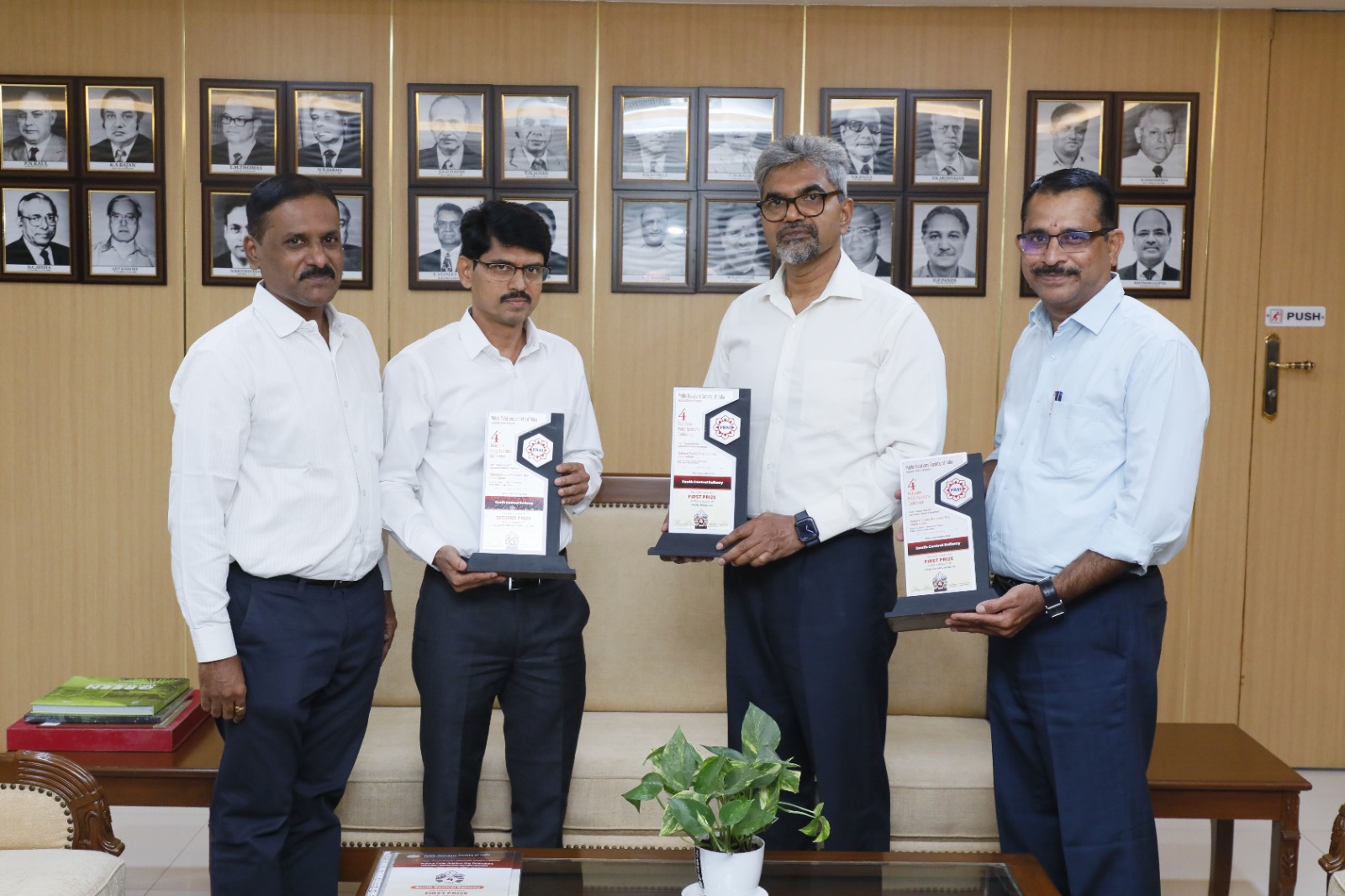 Sanjay Kumar Srivastava General Manager SCR Congragulated CPRO & Team on Receiving the Recognition